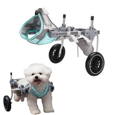 Ptwsf Dog Wheelchair For Back Legsadjustable Pets Cart Mobility Aids For Little