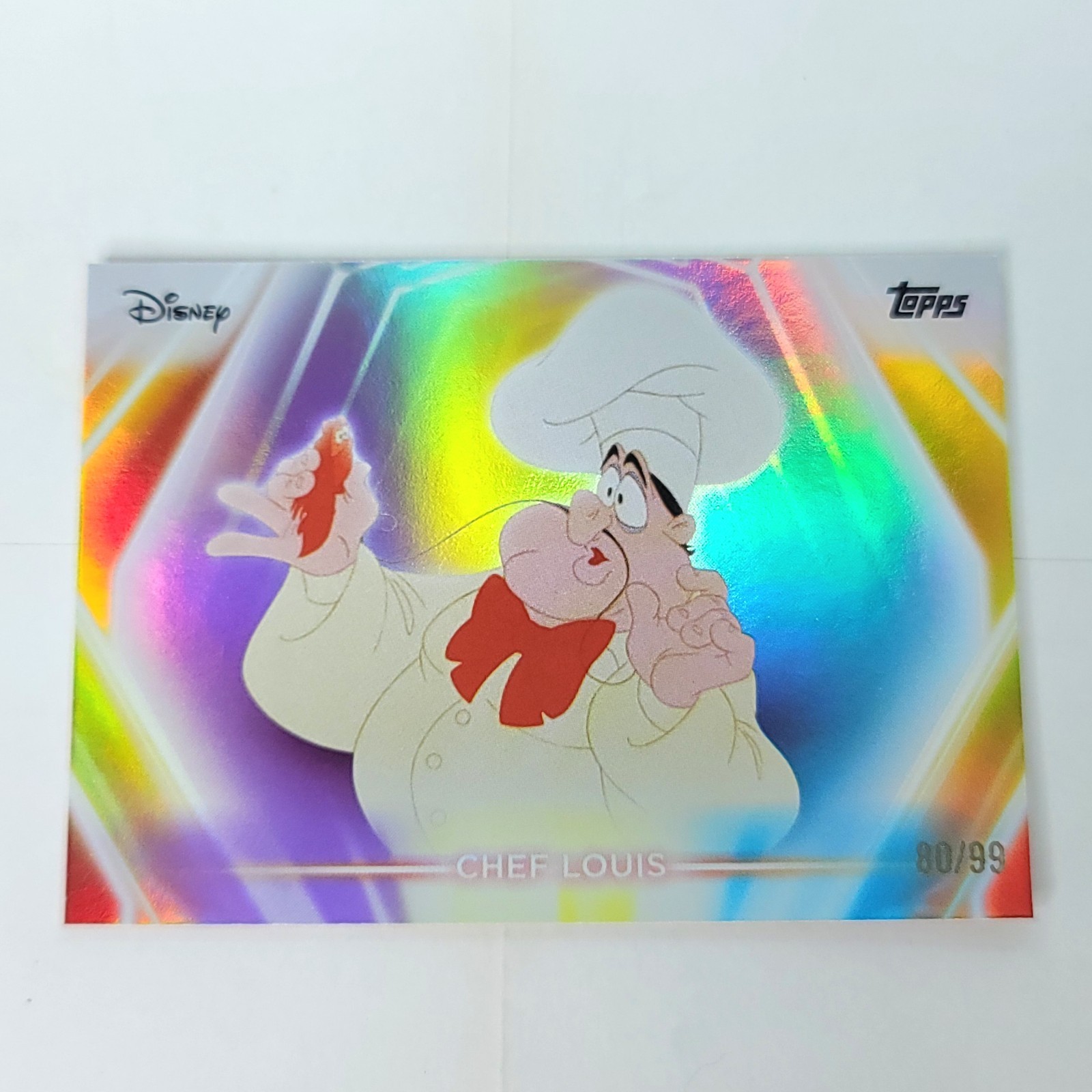 Chef Louis Topps 2026 Disney Neon Holo Parallel Refractor Limited 80/99
