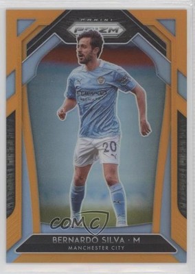 2020-21 Panini Prizm Premier League Orange Prizm 15/25 Bernardo Silva #100 7y2