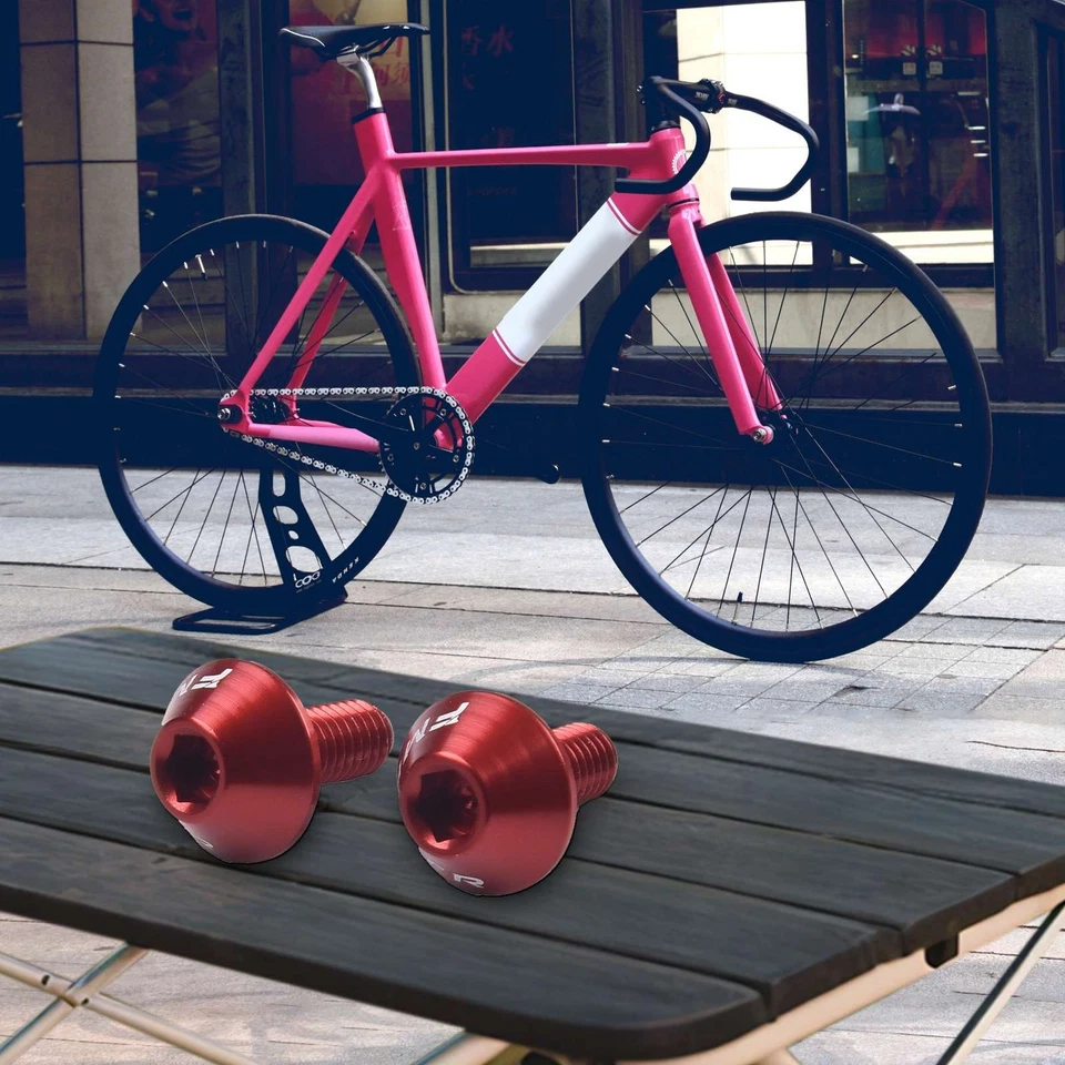 2 pi��ces bouteilles de v��lo boulons de cage alliage d'aluminium accessoires cy - Photo 4/4