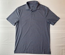 Champion Men s Polo Shirt Medium Blue with Stripes Performance Golf Activewear