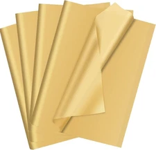 60 Sheets Gold Tissue Paper for Gift Bags Decoration, Art 