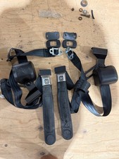 1967- 1969 Camaro Z28 Firebird Front 3 Point Black Seat Belts Gm Logo