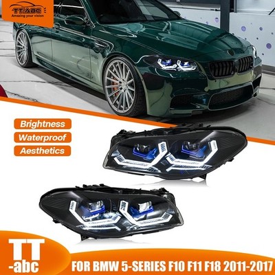 Double Beam LED Headlights For BMW 5 Series F10 F11 F18 2011-2017 Halogen w/ AFS