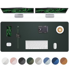 Leather Desk Pad Protector,48"x24" - Premium Desk Mat, Office Desk Mat, Large...