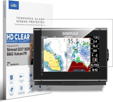Tempered Glass Screen Protector designed for Simrad GO7 XSR - 7" - HD Clear 