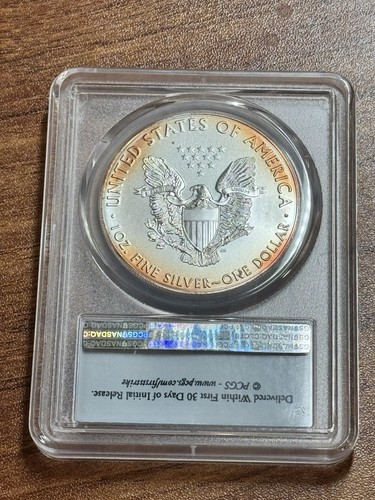 2016 American Silver Eagle PCGS MS70 Monster getönte Münze (Platte 1086) (TNO) - Bild 2 von 9
