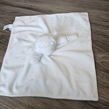 Carter s White Lamb Sheep Baby Security Blanket Lovey Pacifier Holder Plush