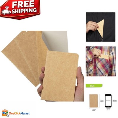 Versatile 4-Pack Pocket Notebooks with Kraft Brown Cover - For Every Occasion
