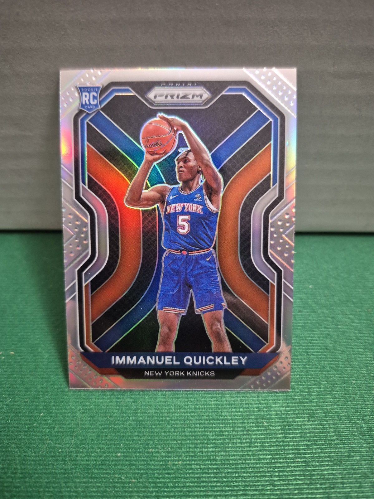 2020 Prizm Immanuel Quickley Silver Prizm #296 Knicks Rookie