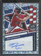 2026 Panini USA Baseball Stars & Stripes JARED GRINDLINGER Disco Prizm Auto