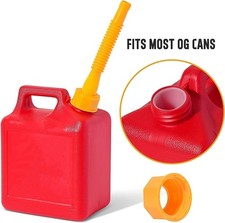 3 Pack Old Style Gas Can Spout Nozzle Vent Kit with Cap for Plastic Fuel Cans