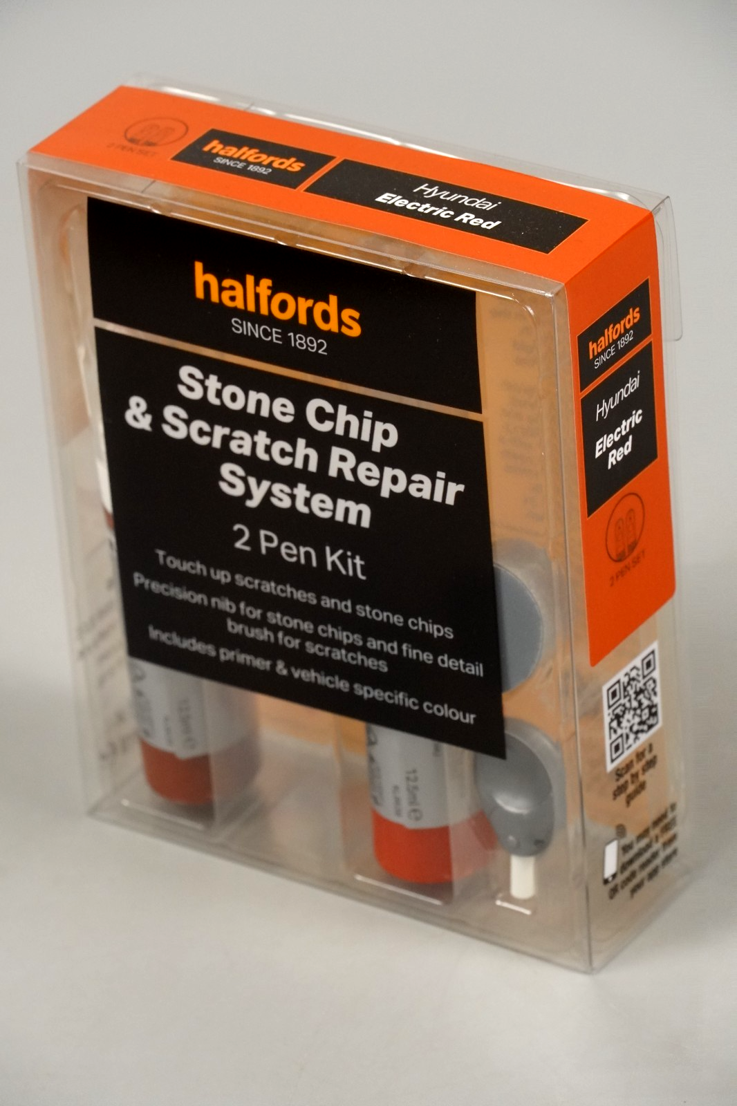 Hyundai Electric Red Touch Up Paint Stone Chip & Scratch Repair Kit System