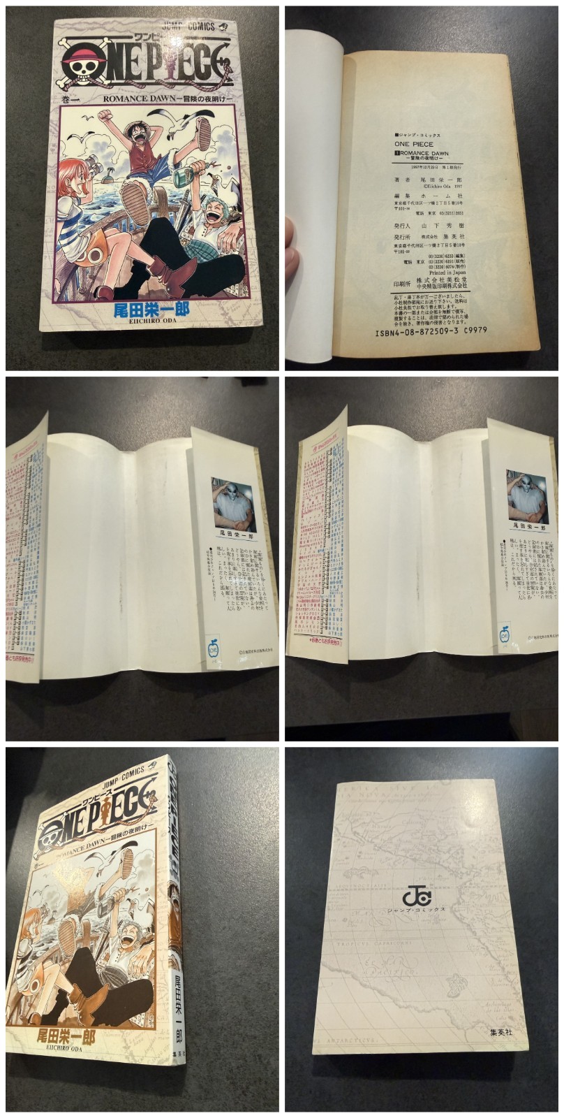 ONE PIECE Manga Vol.1-61 Juego Completo Todas las Primeras Ediciones Oda Japonesa