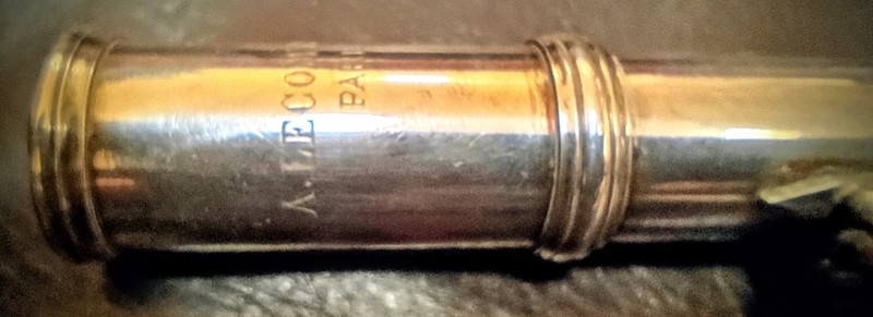 "A. Lecomte & Cie Paris" Boehm System Historic Flute - Saved from Silver Melting