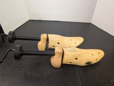 Pair 2-way Wooden Adjustable Shoe Stretcher Expander for Women Sz. 5-8 Shoe Horn