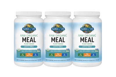 Garden Of Life Raw Meal Replacement Organic Shake Lightly Sweet x 3 Pack