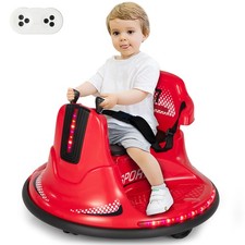 12V Kids Ride On Bumper Car Electric Toddlers Vehicle with Remote Control Red