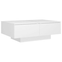 Couchtisch Weiß 90X60X31 Cm Holzwerkstoff
