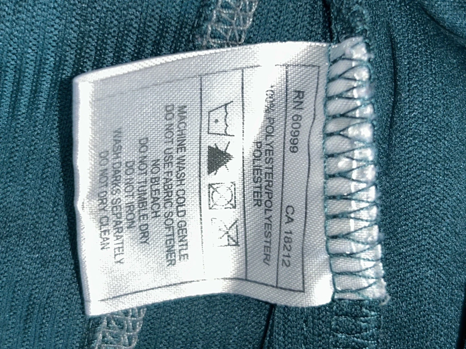 Antigua Desert Dry XL Quarter Zip Golf Pullover Teal Polyester Lightweight Y2K - product detail image 9