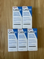 5 PACK Cerave Hydrating Hyaluronic Acid Face Serum - 1oz. (30ml)