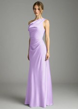 Azazie Emerson Stretch Lilac Mermaid Off the Shoulder Stretch Satin Dress A12