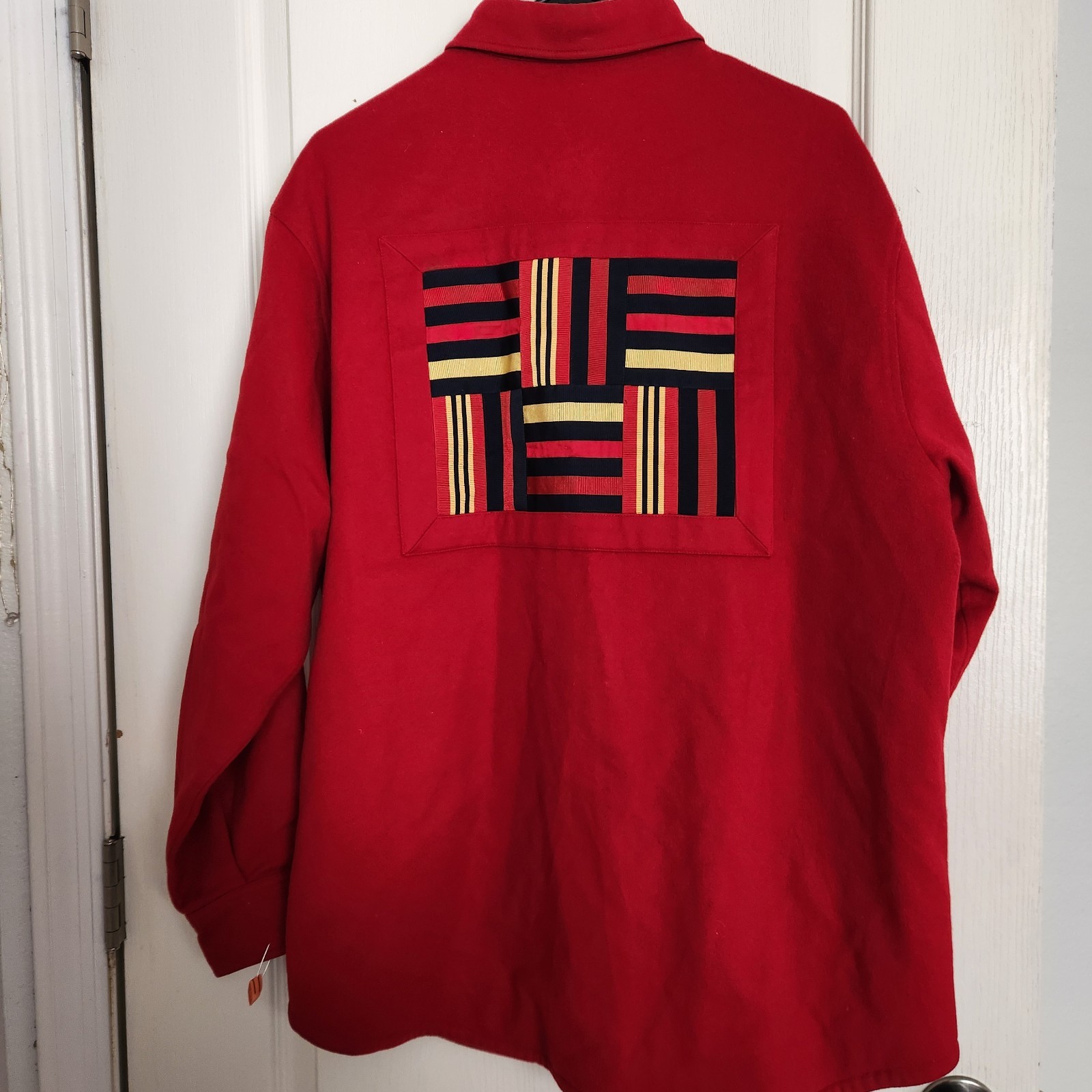 Faconnable 100% Wool Button Down Shirt Women's Me… - image 2