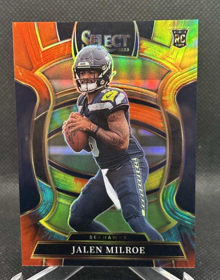 Jalen Milroe 2025 Select Football Tie Dye Rookie Prizm /25 Seahawks  #14