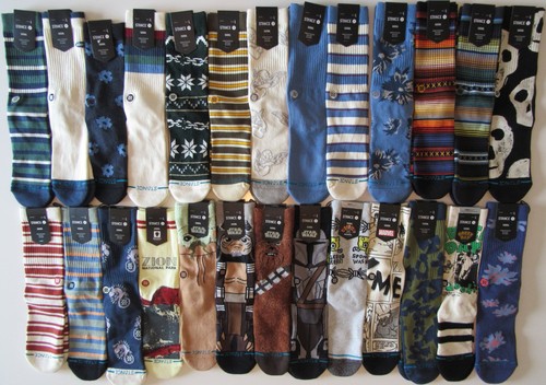 Stance Mens Casual Combed Cotton Blend Mid Cushion Crew Socks Large 9-12 Nwt