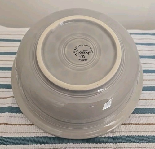 Homer Laughlin China Co FIESTA 8" grau rund Gemüseschüssel USA bleifrei gebraucht - Bild 7 von 7