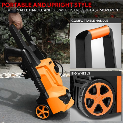 1813PSI 1.45 GPM Portable High-Pressure Washer Power Cleaner Car Washing Machine - Picture 7 of 9