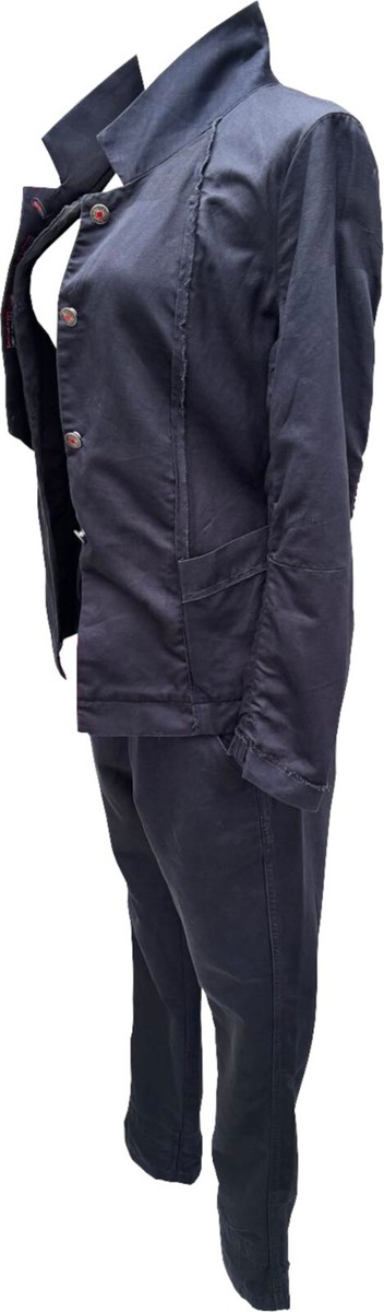 Ensemble Veste Et Pantalon Bleu Marine Marithé & François Girbaud - Taille M Femme - Occasion