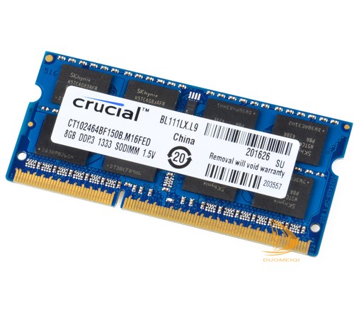 Crucial DDR3 RAM 32 GB 4x 8GB 2Rx8 PC3-10600S 1333Mhz SODIMM Laptop Memory 1.5V& - Picture 5 of 8