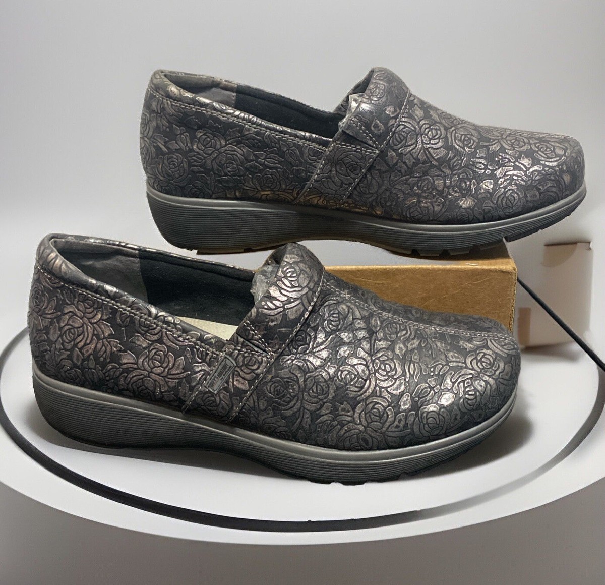 Grey's Anatomy SOFTWALK Women's 10 M Nursing Shoes Meredith Black Metallic  | eBay