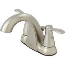 Gable 4 in. Centerset 2-Handle Bathroom Faucet in Brushed Nickel by Glacier Bay