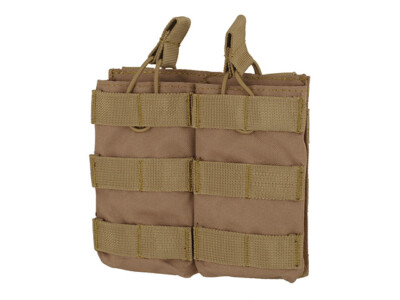 Double 5.56mm Open Mag Pouch - Coyote 