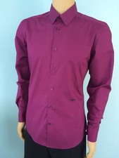 $275 NWT Versace Collection Men's Shirt Slim Cotton Long Sleeve Button Up 40