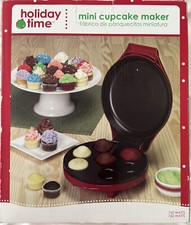 Mini máquina antiadherente Holiday Time para hacer magdalenas para donas 7 NUEVO