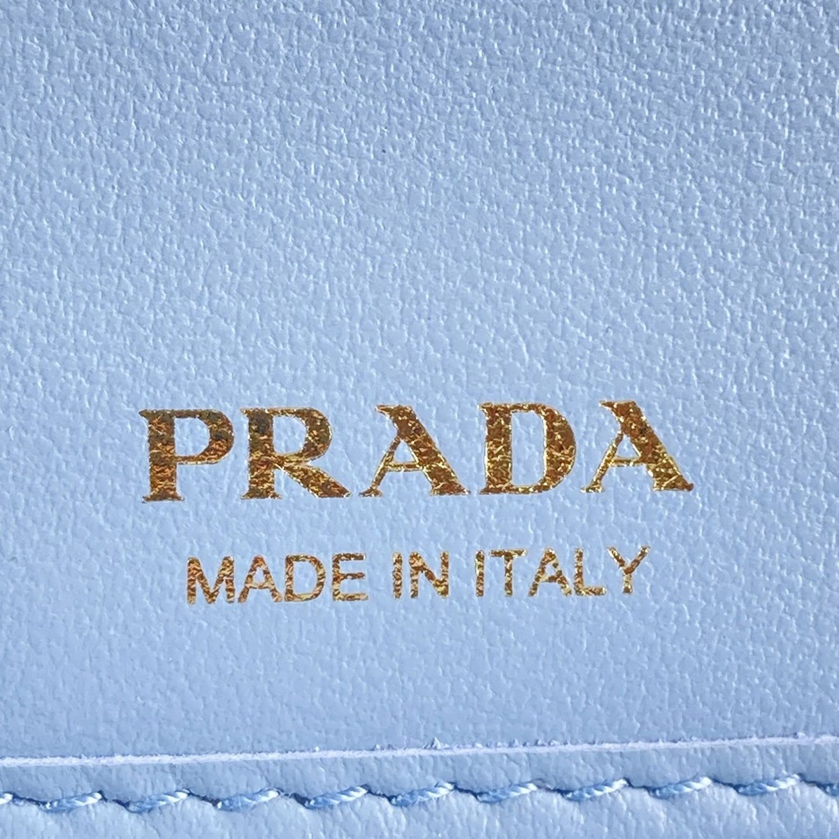 Prada Saffiano Tab Bifold Wallet 1Ml047 Beige Blue 24013466 As | eBay