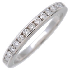 Echte Tiffany&Co. Halbkreis Kanalfassung Diamant Ring PT950 US4,5 gebraucht kostenloser Versand