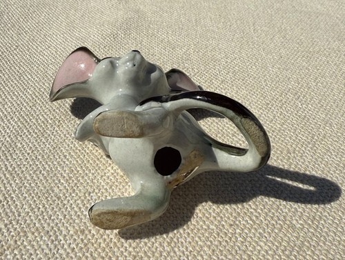 Vintage Norcrest Japan Ceramic Large Eared Mouse Figurine - Picture 5 of 7