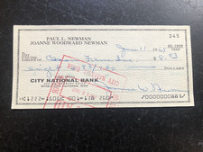 JOANNE WOODWARD NEWMAN SIGNED CHECK 1969-Paul Newman JOANNE WOODWARD NEWMAN SIGNED CHECK 1969-Paul Newman
