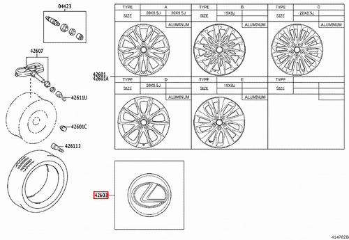 Genuine Lexus UX250 h MZAH15 Alloy Wheel Centre Hub Cap - Picture 11 of 20