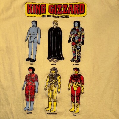 King Gizzard and the Lizard Wizard Action Figure Tour T shirt Size S-5Xl ZL052