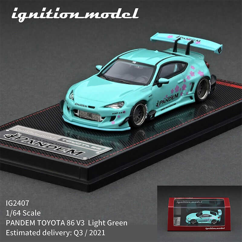 Ignition 1:64 Scale Resin Car Model Toyota 86 V3 Pandem Wide Body Cherry  Blossom