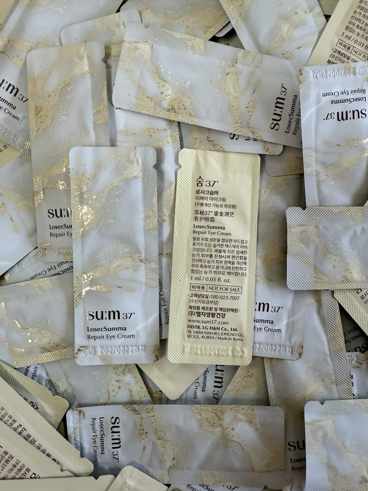 SU:M37 LosecSumma Repair Eye Cream 1ml x 50pcs (50ml) Anti Aging SUM37