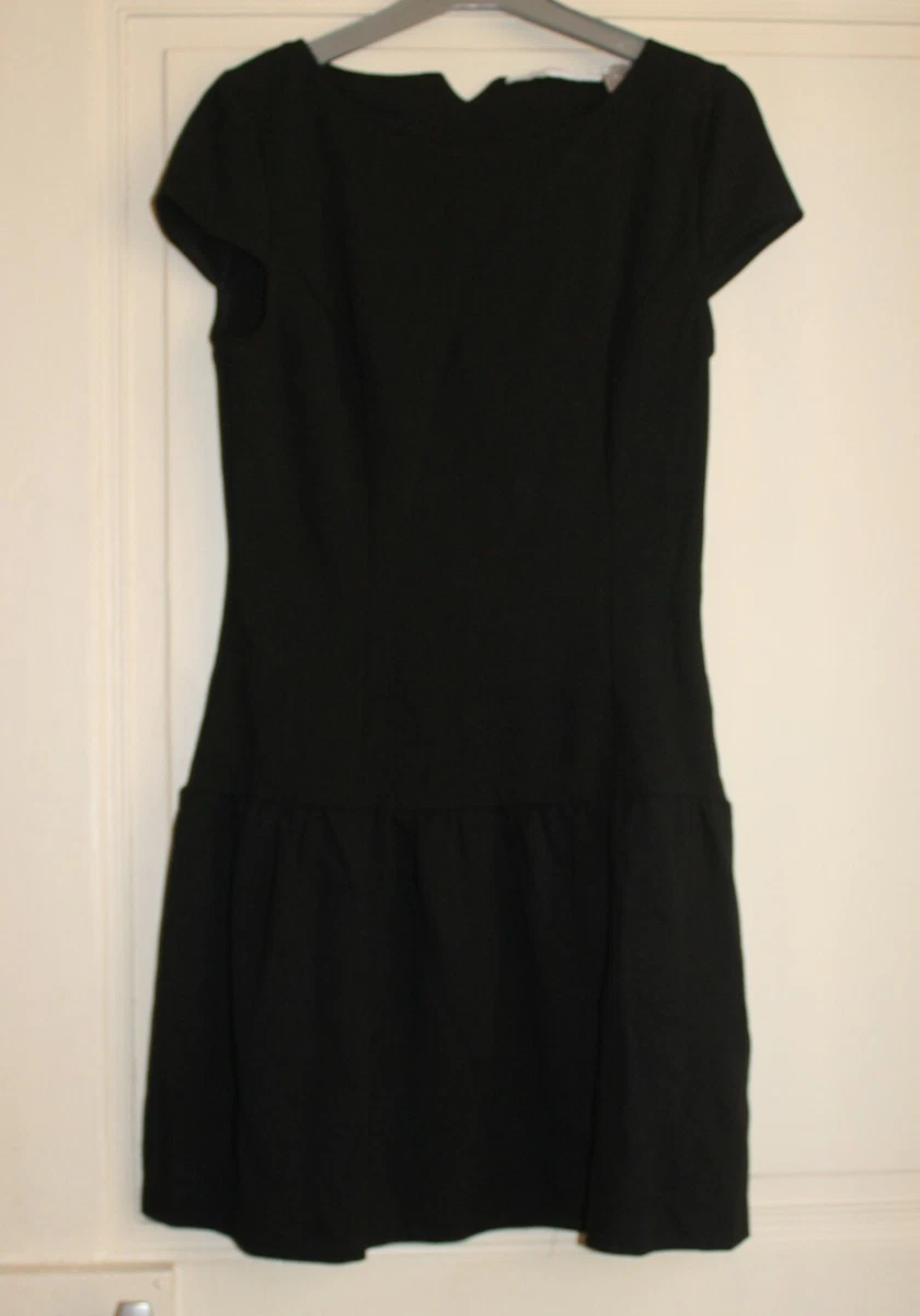 Robe Bleue La Redoute Taille 34 - Coton Et Dentelle Doublée - Longueur Genou - Occasion Très Bon état