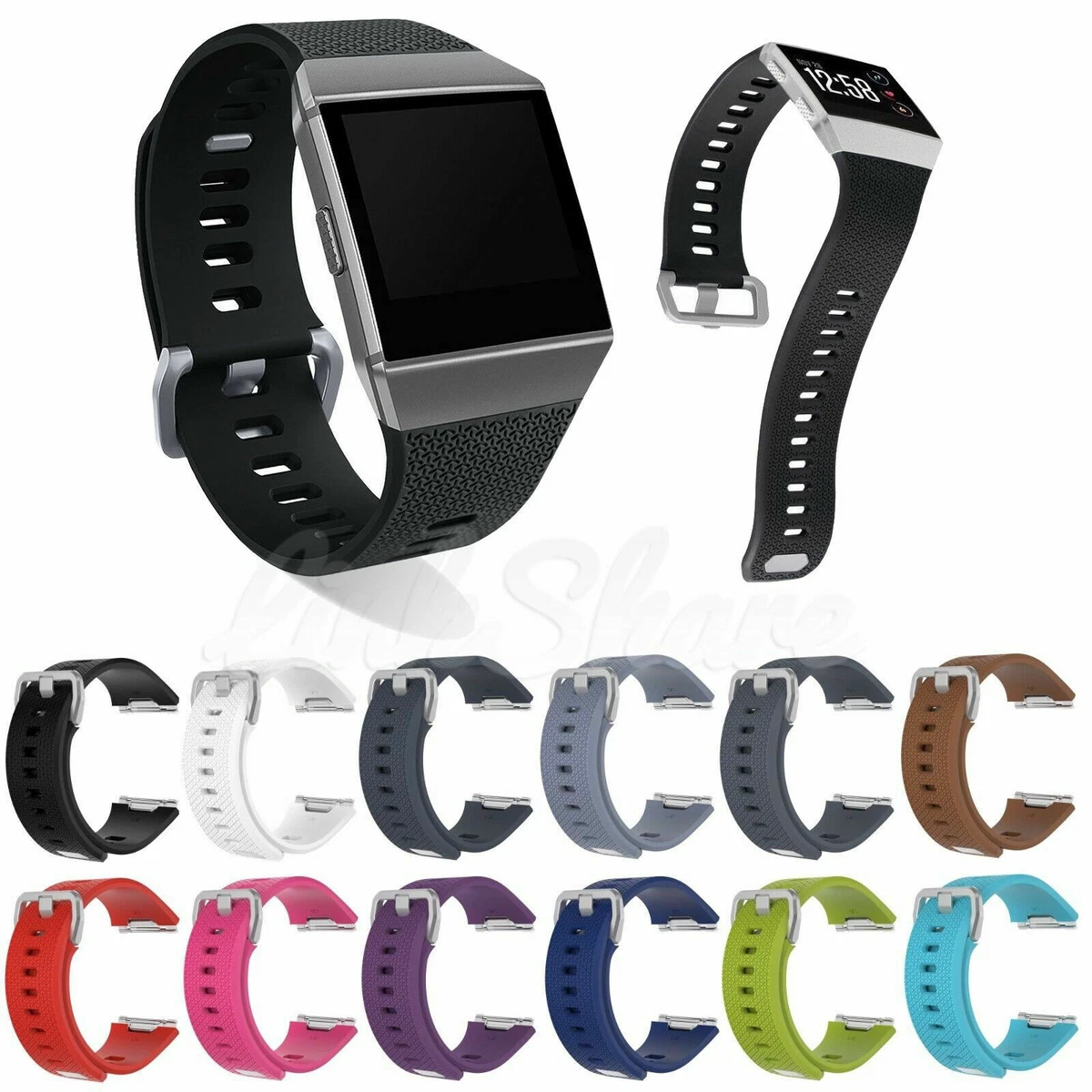 Replacement For Fitbit Ionic Watch Wrist Band Classic Sport Silicone Bracelet J