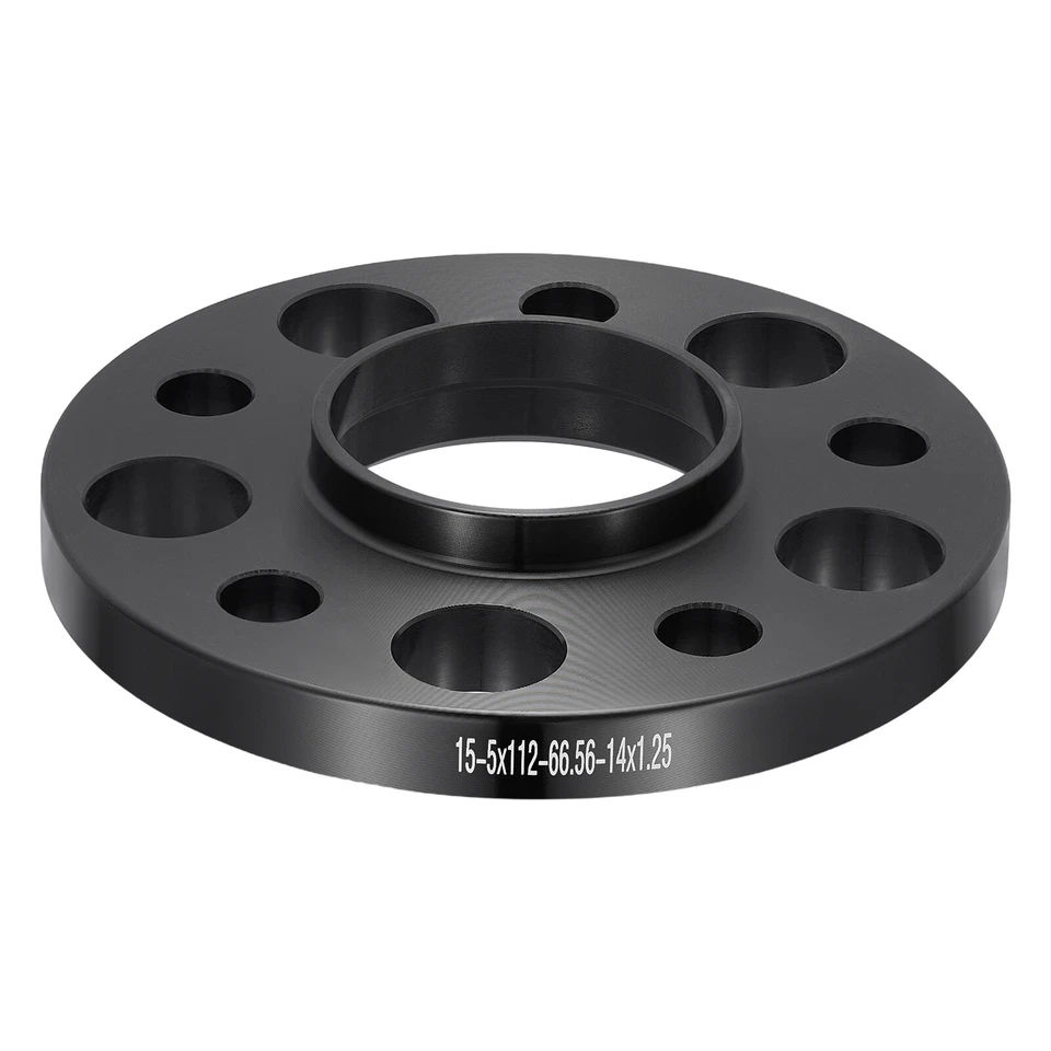 2PC 15mm 5X112 Wheel Spacer 66.56mm CB 14X1.25 For BMW 750i M4 X5 M5 118i 128ti Foto 3 de 4
