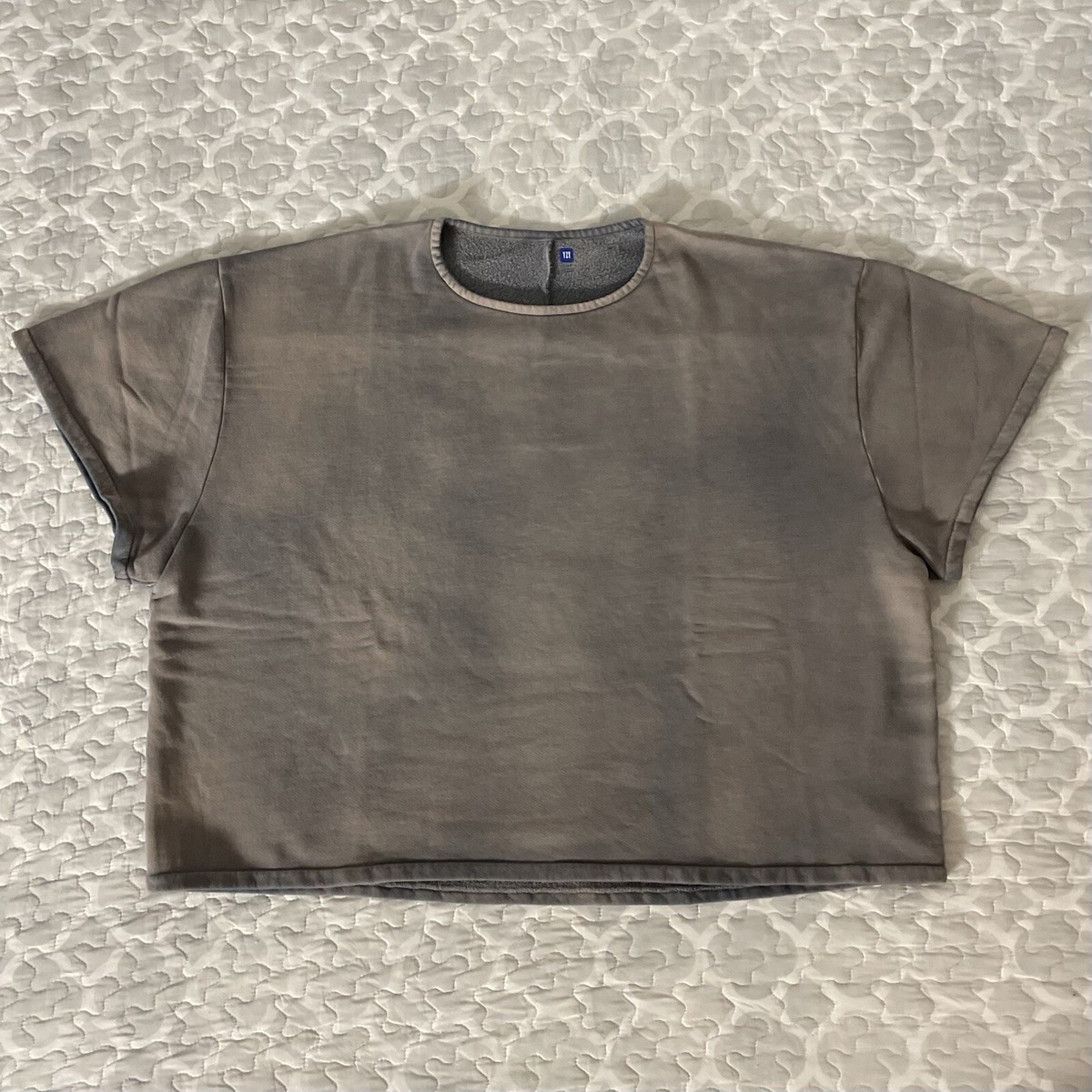 Size XL] Yeezy x Gap Fleece Back Yoke Shirt - Grey - Unreleased